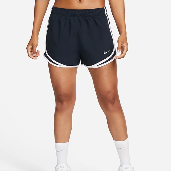 2 PAIRS Nike Womens Tempo Brief-Lined Running Shorts 3” inseam Black/White SMALL - Picture 2 of 16
